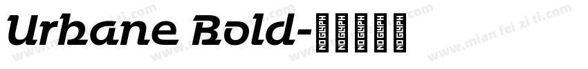 Urbane Bold字体转换